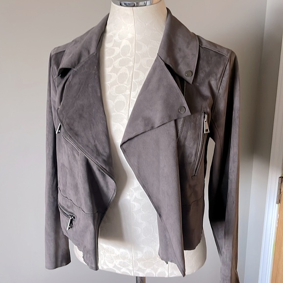 Hatch Jackets & Blazers - Hutch Faux Suede Leather Moto jacket